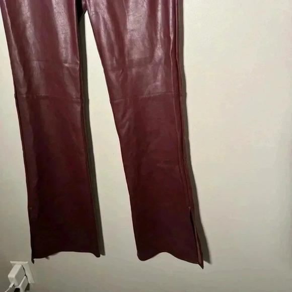I am Gia Romy Vegan Leather  Pants XS oxblood - Picture 8 of 10